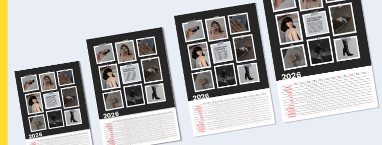 Календари тип постер