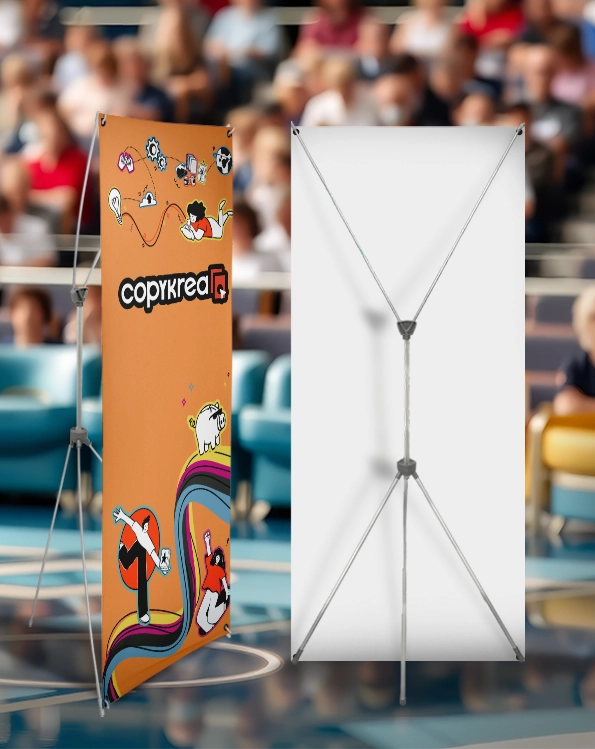 X Banner Външен Двустранен с пълнеща се основа